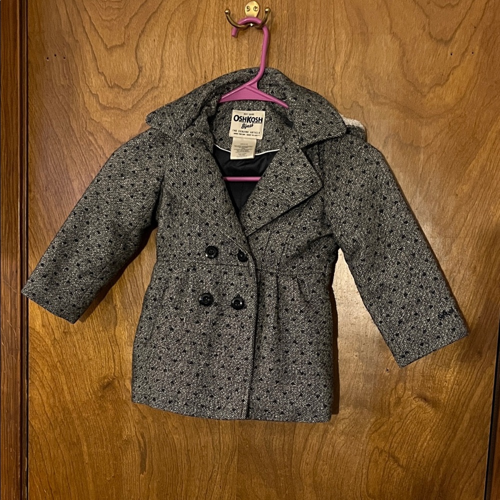 OshKosh B'gosh Charcoal Pea Coat for Kids